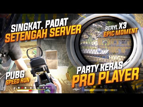 SINGKAT, PADAT, RATA SETENGAH SERVER !! PUBG SPEED RUN BARENG PRO PLAYER SANA SINI HANTAM !! #pubg