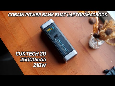 Cobain Powerbank buat Macbook! Cuktech 20 Powerbank