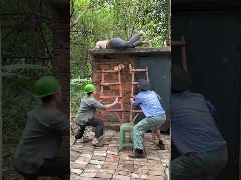 Where are the people and the ladder? What's going on? I laughed every time I watched it. I laugh