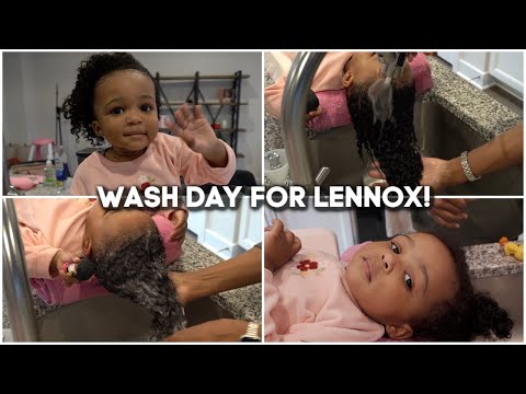 Wash Day for My (Almost) 2 Year Old Toddler Lennox