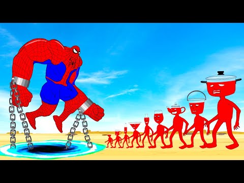 Evolution Of SPIDERMAN Vs Team MONSTER RADIATION : Returning From The Dead SECRET - FUNNY