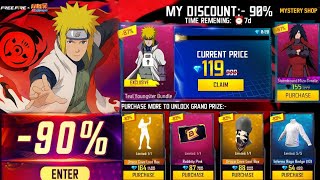 NARUTO MYSTERY SHOP EVENT FF, NEW MP40, NEW EVO VAULT, FREE FIRE NEW EVENT, FF NEW EVENT