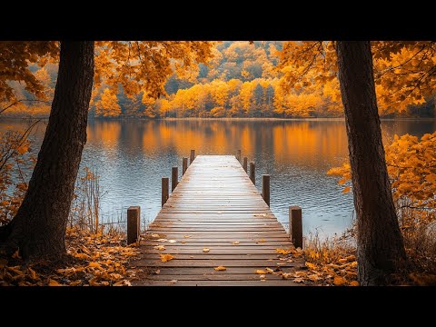 October Autumn Scenery with Peaceful Relaxing Music&#127809;Instant Relief from Anxiety &amp; Stress ~ Healing