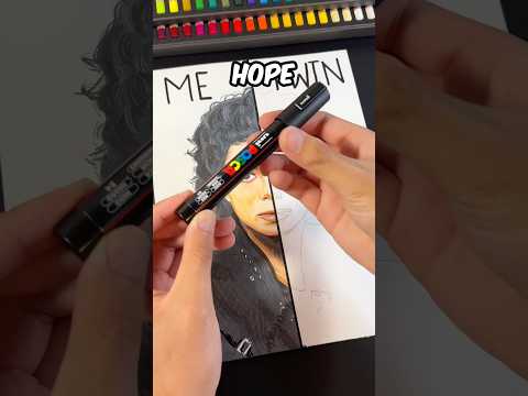 PROFESSIONAL ARTIST VS TWIN?🤣 (BOTH PARTS MICHAEL JACKSON) #art #drawing #michaeljackson #shorts