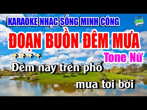 Karaoke Nhạc Sống Tone Nữ Dễ Hát | Chọn Lọc Nhạc Trữ Tình BOLERO – ĐOẠN BUỒN ĐÊM MƯA