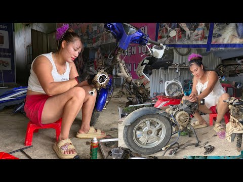 Talented mechanic repairs, restores and replaces the Attila's engine