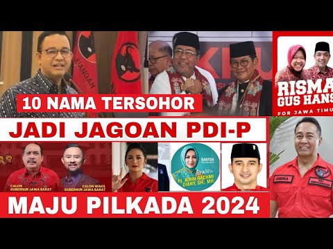 Yakin Menang‼️10 Publik Figur Tersohor Jadi Jagoan Banteng di Pilkada 2024