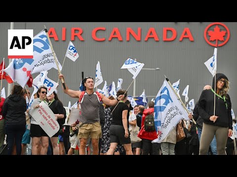 YouTube video thumbnail: Air Canada Suspends Restart Plans as Flight Attendants Remain on Strike