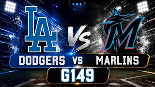 Dodgers vs. Marlins G149 Full Game Sim | Relaxing Baseball Ambience to Sleep, Study, or Unwind