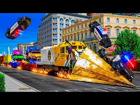 Stealing Cars Using The Train In GTA 5 RP
