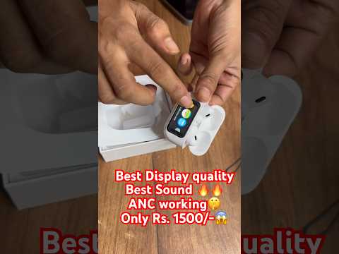 Best display and sound quality anc working buds rs 1500🔥🤫✅ #trendyourstyle #airpods #displaybuds