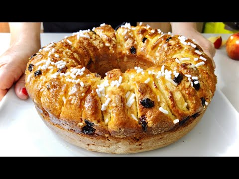 CIAMBELLA A VASETTI MELE E UVETTA SOFFICISSIMA facile e veloce APPLE AND RAiSIN DONUT
