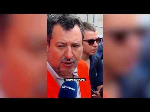 YouTube video thumbnail: Italy's Salvini Criticizes Macron Over Troops in Ukraine