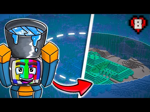 Gw Menguras Laut di Minecraft Hardcore