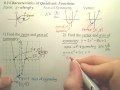 Vertex and Axis of Symmetry