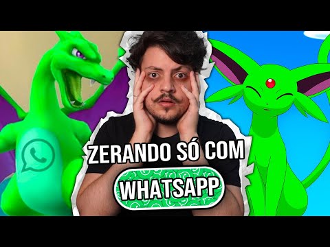 DÁ pra ZERAR Pokémon VIOLET SÓ com o TIPO WHATSAPP??! 💚