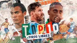 Top 10 GOLES de TIROS LIBRES en la CONMEBOL Copa América™