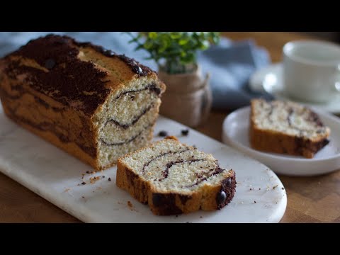 Gâteau au yaourt avec effet  marbré 👌🏻😋