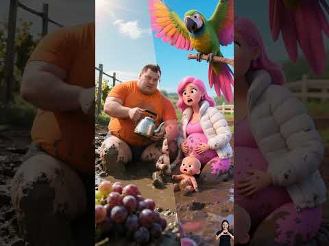 ❤️ Evolution of Baby: Parrot Attack on Sumo wrestler with Family🥰AvenTok✅#cat #cute #love #shorts