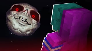 Pasé 1 Noche con la LUNA DE S4NGR3 en Minecraft…