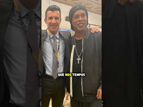 A reação dos jogadores ao ver Ronaldinho na bola de ouro! #futebol #ronaldinho #ballondor #dembele
