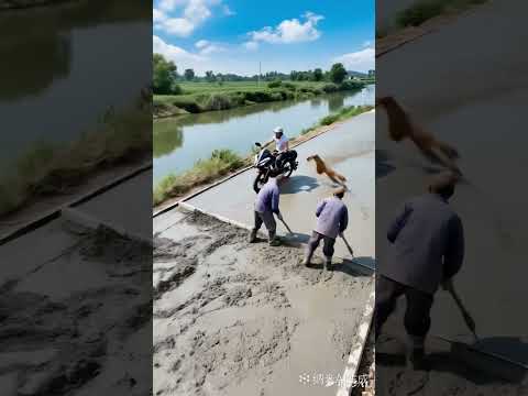 #It's Not Easy for Migrant Workers #Real Photos of Construction Sites #Safety First of All Roads