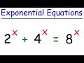 Solving Exponential and Quadratic Equations
