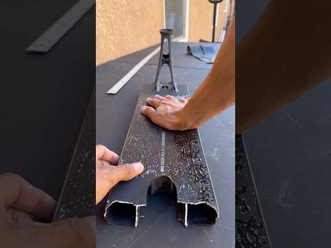 Restoring my BROKEN scooter deck!#scootering #skatepark #brokenscooter