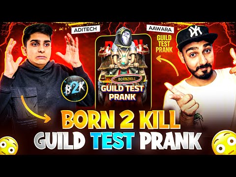 B2K India’s No. 1 V Badge Guild Test Prank Gone Wrong On Biggest Youtuber 😱 - Free Fire Max