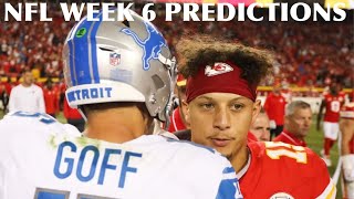 NFL WEEK 6 PREDICTIONS 