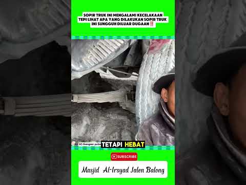 Ketika sopir truk pasrah, musibah bukan Masalah baginya#trending #shorts
