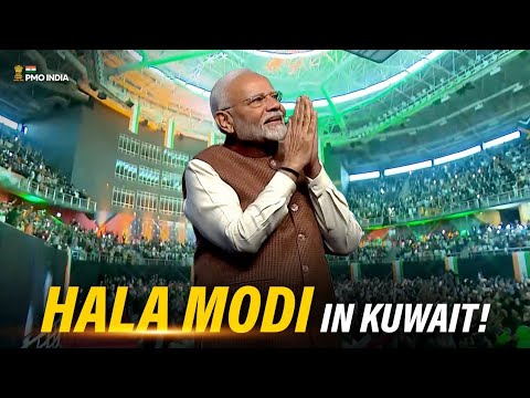 'Hala Modi' l Prime Minister Narendra Modi at the Indian Community Event in Kuwait