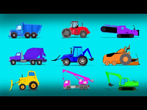Learn Colors | learn Constructions Vehicles | videos for children