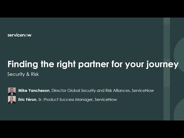 Finding the right partner for your journey to success