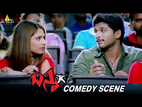 Allu Arjun Comedy with Gowri Munjal in College | Bunny | Telugu Movie Scenes @SriBalajiComedy