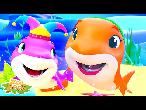 Baby Shark Song, Animal Cartoon + More Kindergarten Rhymes for Children