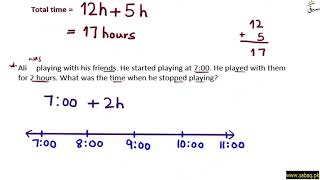 Word problem on time using addition and subtraction