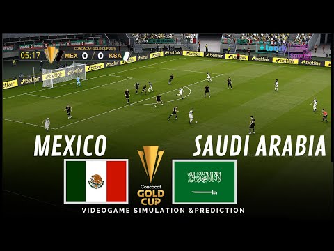 México vs. Arabia Saudita Copa Oro 2025 Partido Completo Simulación y Predicción