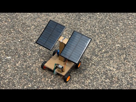 How to make a Car | Rechargeable Solar Powered Car | DIY Projects | Car | Cardboard Car
