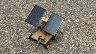 How to make a Car | Rechargeable Solar Powered Car | DIY Projects | Car | Cardboard Car