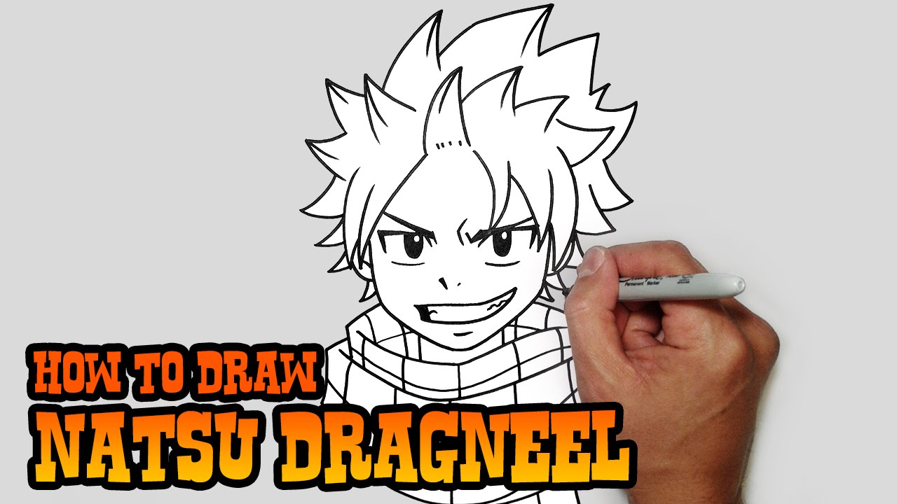How to Draw Natsu- Fairy Tail- Video Lesson
