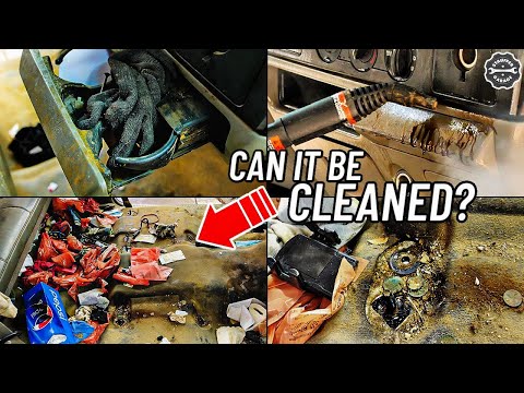 Can It Be Cleaned? Cleaning A Filthy Farm Truck For Free! Best Car Detailing Restoration Ever