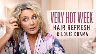 A Very Hot Week | Lunch Date, Hair Refresh & Louis Drama