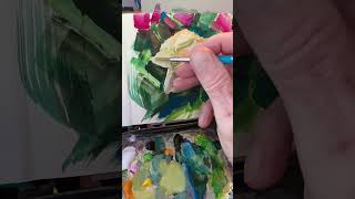 Painting a White Rose in Gouache