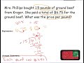 Dividing Decimals Through Word Problems