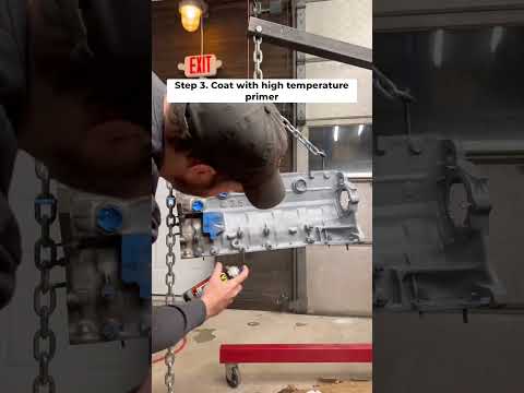 BMW E34 M5 Engine Block Refinishing Process #bmw #cars #bmwm5 #bmwe34 #diy #restoration #engine