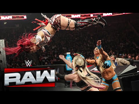 Rhea Ripley & IYO SKY vs. Charlotte Flair & Alexa Bliss: Raw...