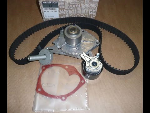 Комп. ремень грм ролики и помпы kangoo 1.5 dci - видео