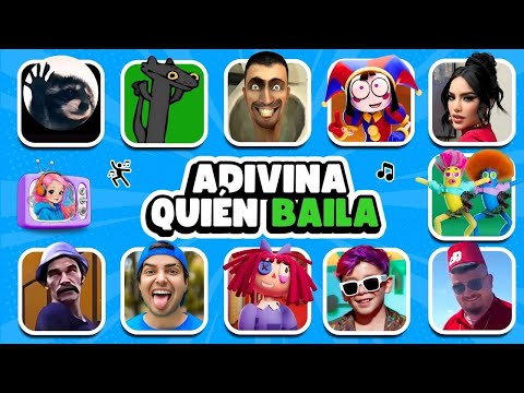 ADIVINA QUIÉN BAILA 🎶💃 Pedro Pedro, Skibidi Toilet, Pomni, Yolo Aventuras, Tony de Picus, Kim Loaiza