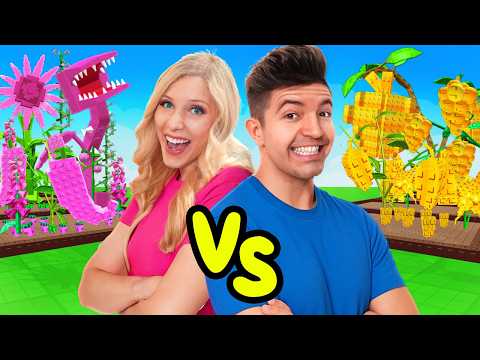 ONE COLOR Build Battle vs PRESTON in Grow a Garden